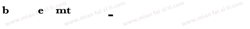 Bskvill Exp MT semibold字体转换